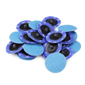 Blue zirconia 2 inch quick change disc pile multi pack with roloc attachment