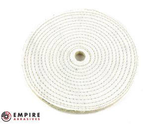 8” x 3/4" Arbor - 1/4” Spiral Sewn Sisal Buffing Wheel