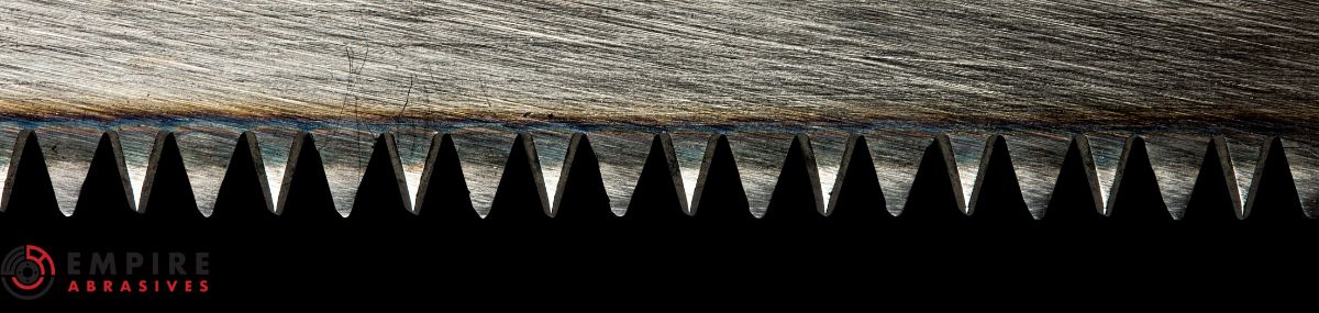 Closeup of saw blades