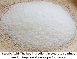 Dry Stearic Acid: The key ingredient in stearate coatings used to improve abrasive performance.