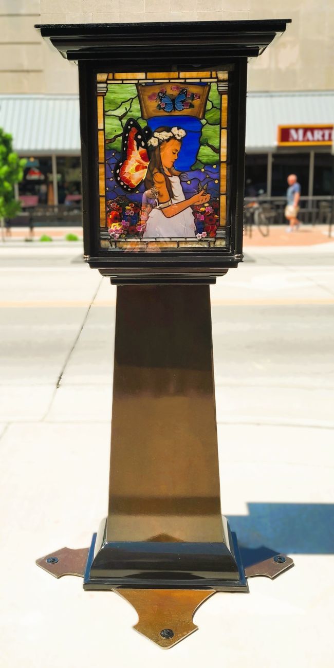 Nancy Bole art - stained glass on metal