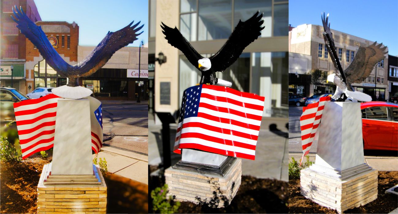 Eagle Metal art titled "Majestic" by Nancy Bole