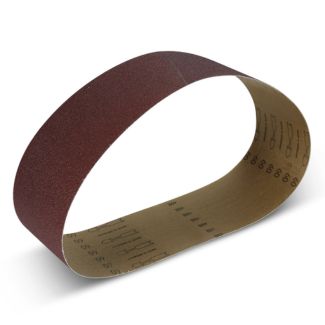 Abrasive sanding belt for belt grinders